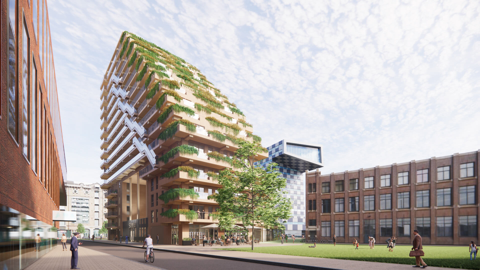 SAWA: A Sustainable Landmark in with CLT and UHPC Balconies